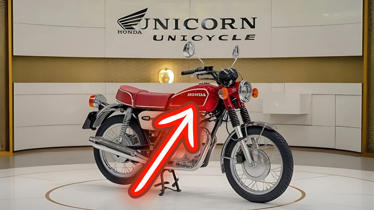 Honda Unicorn comes with 50 kmpl mileage & dhansu black theme