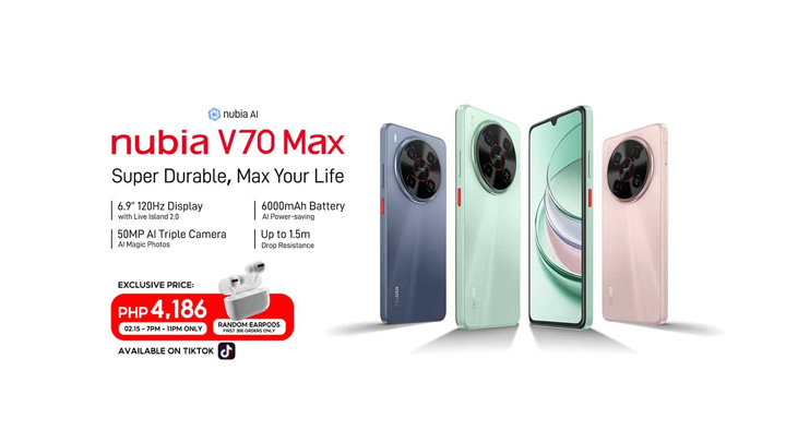 ZTE Launches Nubia V70 Max: A New Budget-Friendly Smartphone in the Philippines